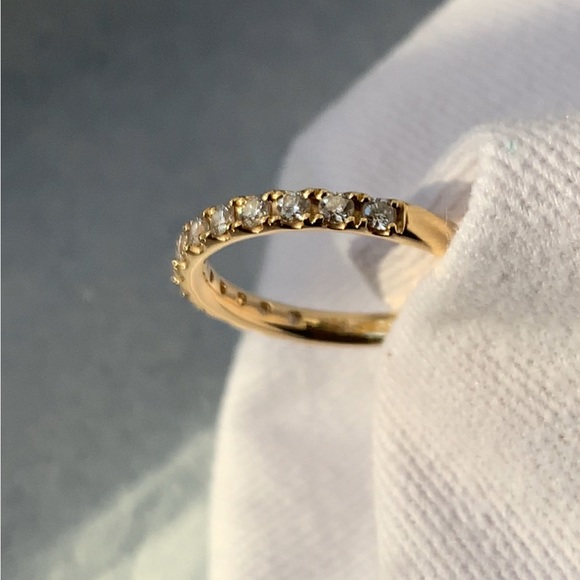 Riviera Pavé Diamond Ring In 18k Yellow Gold (1/2 Ct. Tw.) - Picture 14 of 16